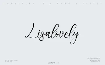Lisalovely Font