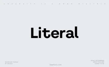 Literal Font