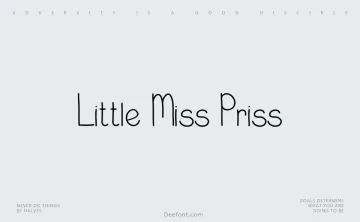 Little Miss Priss Font