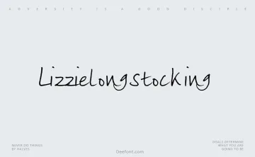 Lizzielongstocking Font
