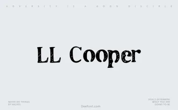 LL Cooper Font