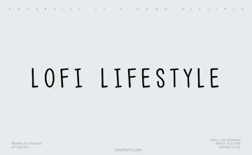 Lofi Lifestyle Font
