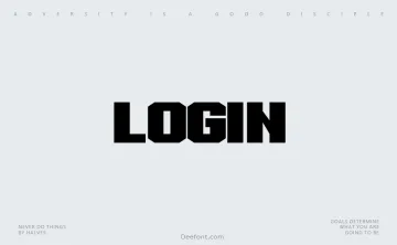 Login Font