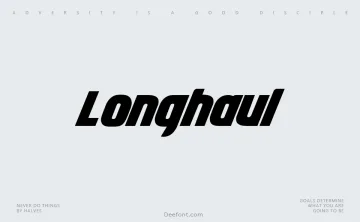 Longhaul Font