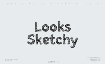 Looks Sketchy Font