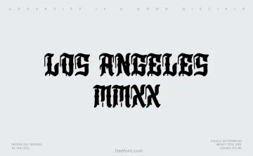 Los Angeles MMXX Font