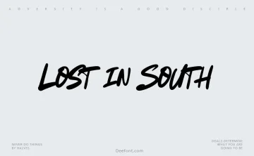 Lost in South Font