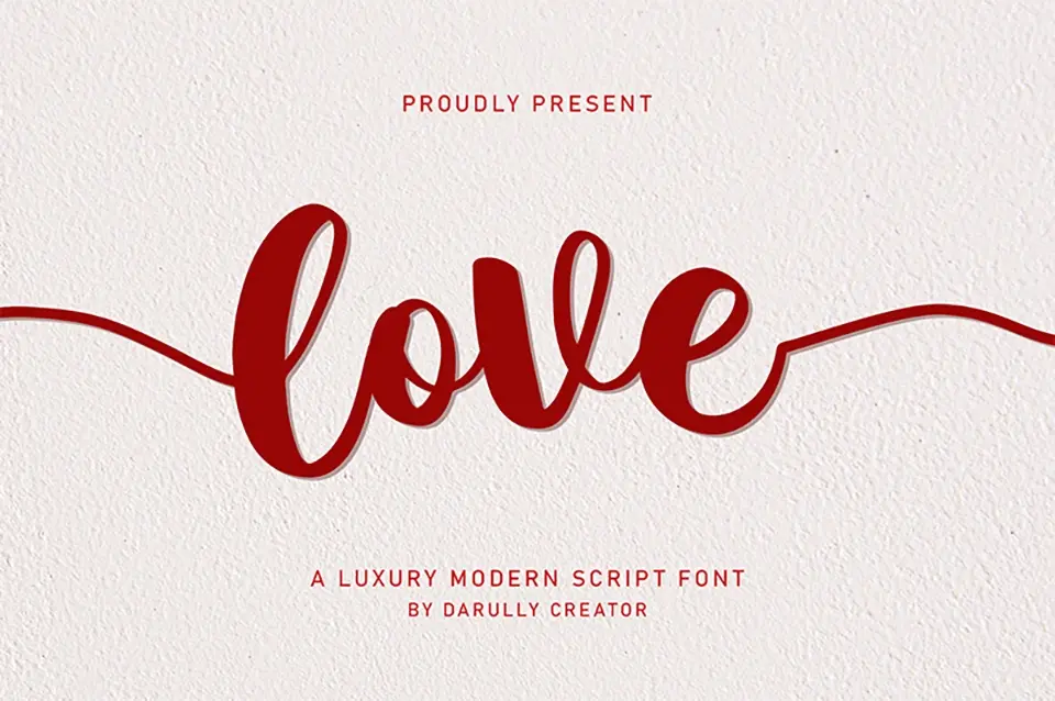 Love Script Font