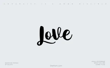 Love Script Font
