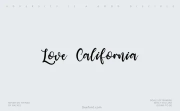 Love California Font