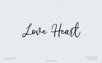 Love Heart Font