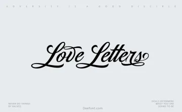 Love Letters Script Font