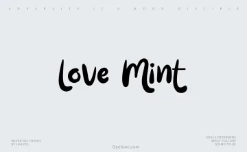 Love Mint Font