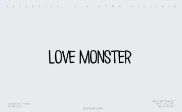Love Monster Font