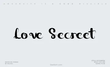 Love Secreet Font