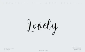 Lovely Font