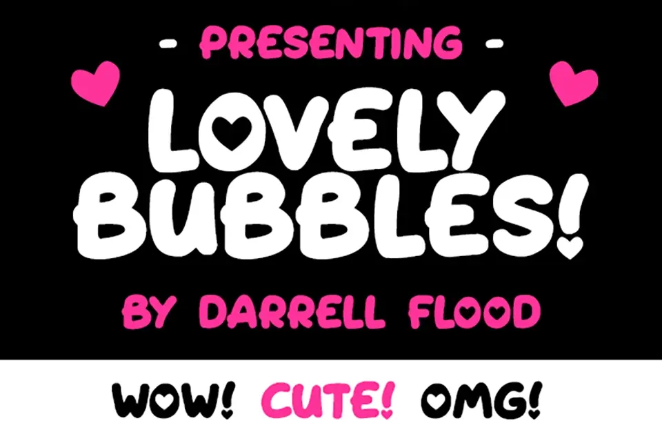 Lovely Bubbles Font