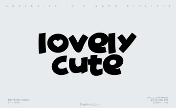 Lovely Cute Font