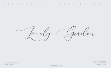 Lovely Garden Font