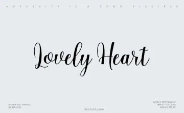 Lovely Heart Font