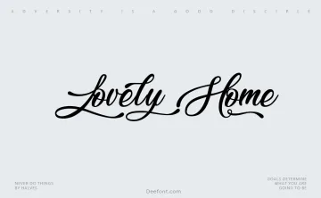 Lovely Home Font