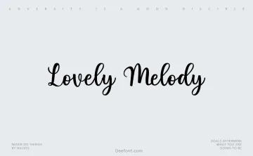 Lovely Melody Font
