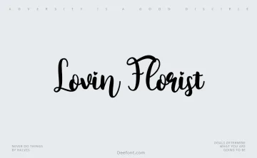 Lovin Florist Font
