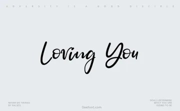 Loving You Font