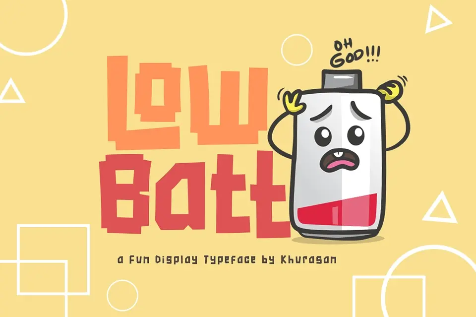 Low Batt Font