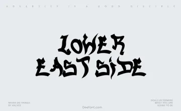 Lower East Side Font