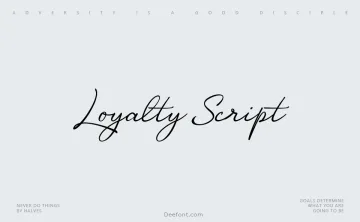 Loyalty Script Font
