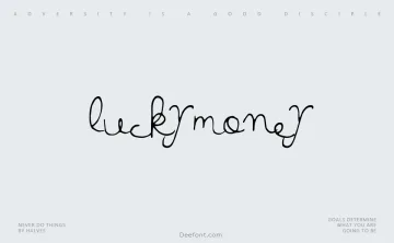 Lucky Money Font