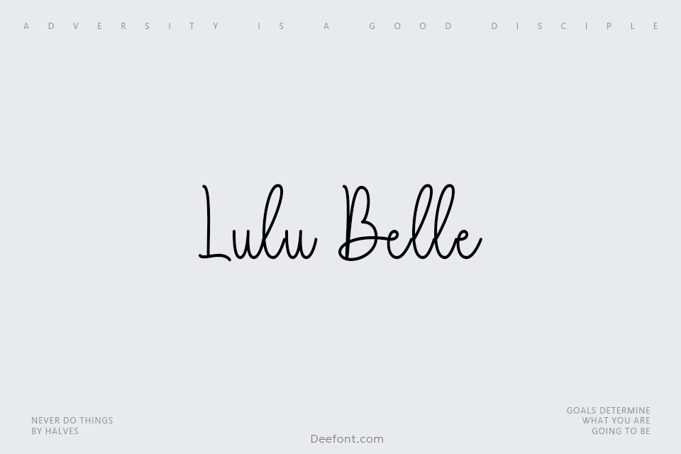 Lulu Font