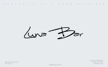 Luna Bar Font