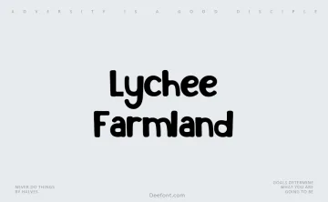 Lychee Farmland Font