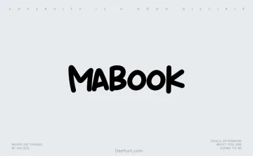 Mabook Font