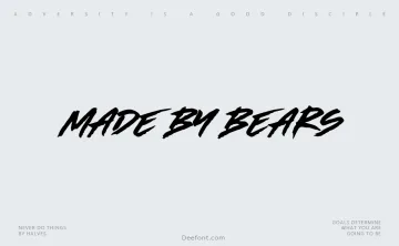 Made By Bears Font