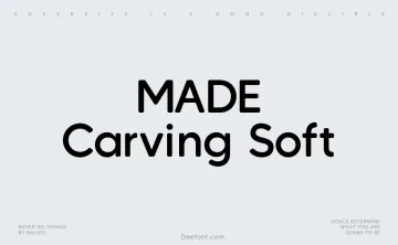 MADE Carving Soft Font Family