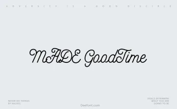MADE GoodTime Script Font