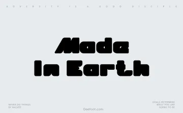 Made In Earth Font