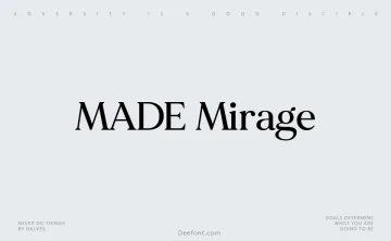 MADE Mirage Font