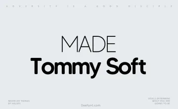 MADE Tommy Soft Font Family