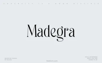 Madegra Font