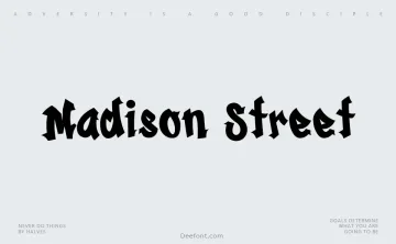 Madison Street Font