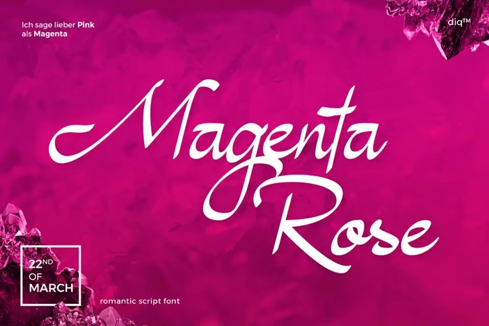 Magenta Rose Font