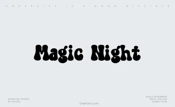 Magic Night Font
