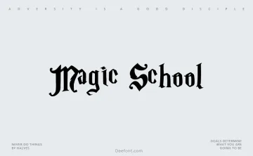 Magic School Font