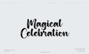 Magical Celebration Font