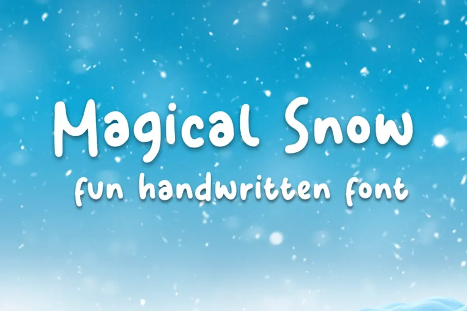 Magical Snow Font