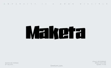 Maketa Font
